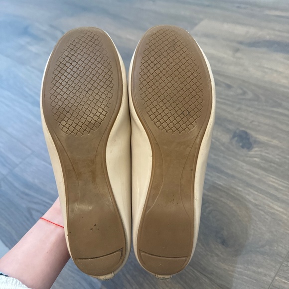 Japanese Leather Bow Ballerinas Woman Bow Knot Loafer Shoes Apricot Size US 6 - Picture 9 of 17